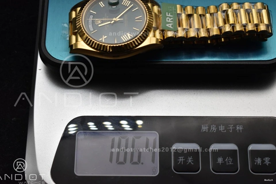 Edition Best Date 40 Weight) VR3255 President (Gain 228238 on 1:1 Green Day ARF Dial YG Roman Bracelet 1201